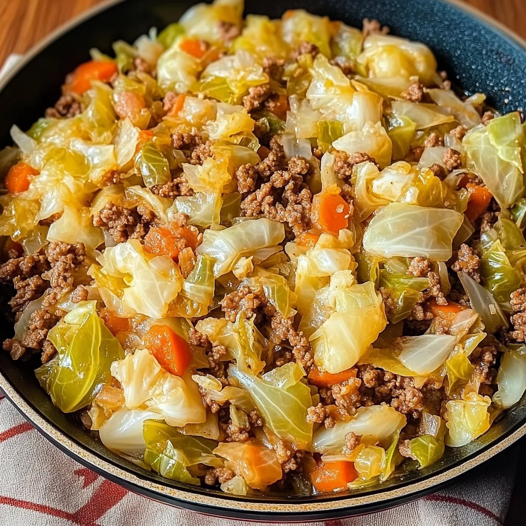 Hearty Ground Beef and Cabbage Skillet 2