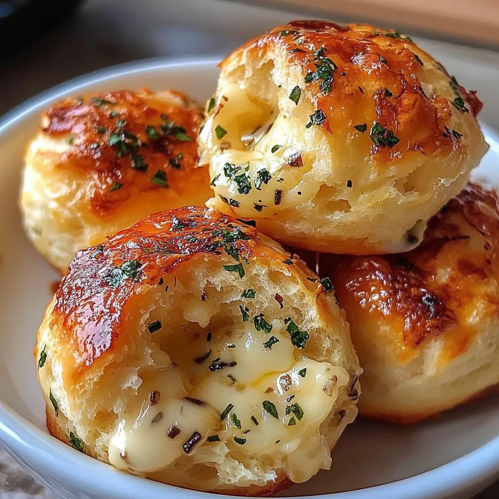 Biscuit Garlic Butter Cheese Bombs